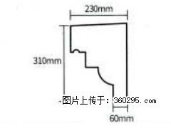 产品分解图型 - 檐口线，型号：SX311-YK-3，规格：230x310mm(3) - 安阳三象EPS建材 ay.sx311.cc